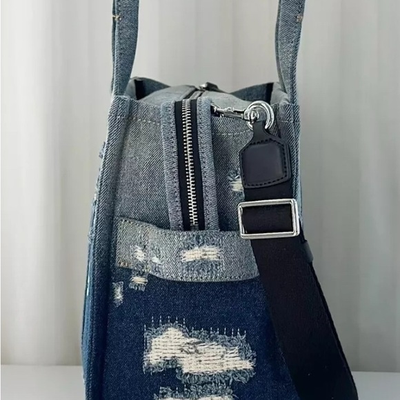 The Rip and Repair Denim Marc Jacobs Medium Tote Bag - Picture 4 of 7